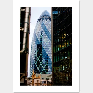 30 St Mary Axe The Gherkin London England Posters and Art